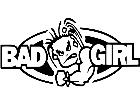  Bad Girl Oval Decal