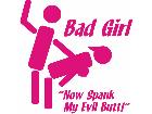  Bad Girl Spank Decal