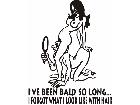  Bald So Long Pussy Hair Decal