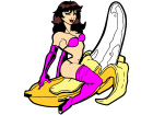  Banana Sexy Lady Decal