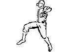  Baseball Pitcher Art M B 1 Decal