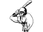  Baseball Ready Swing M B 1 Decal