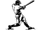  Baseball Swing Decal