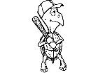  Baseball Turtle M B 1 Decal