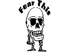  Bean Skull Man Decal