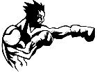 Boxing Man Decal