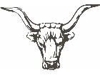  Bull Longhorns Decal