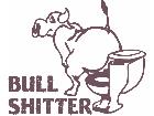  Bull Shitter Toilet Decal