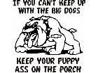  Bulldog Keep Up Decal