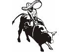  Bullrider Sombrero Decal