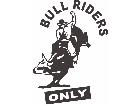  Bullriders Only Decal
