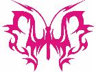  Butterfly Tribal 0 7 Decal