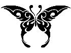  Butterfly Tribal 1 2 Decal