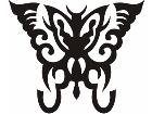  Butterfly Tribalized 0 8 6 Decal