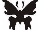  Butterfly Tribalized 0 8 7 Decal