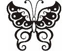  Butterfly Tribalized 0 9 0 Decal