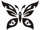  Butterfly Tribalized 0 9 2 Decal