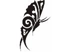  Butterfly Tribalized 1 1 2 Decal