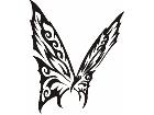  Butterfly Tribalized 1 1 4 Decal