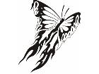  Butterfly Tribalized 1 1 6 Decal