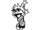  Calvin Dance With Joy Decal