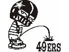  Calvin Football Pisser Star 4 9 Decal