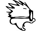  Calvin Googles Decal