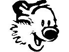  Calvin Hobbes Head Only Decal