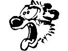  Calvin Hobbes Head Scream Decal