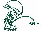  Calvin Military Decal