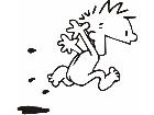  Calvin Naked Runner Decal