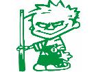  Calvin Pool Player Decal