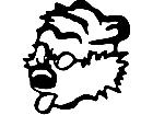 Cat Calvin Tongue Decal