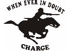  Charge Horse Sword Decal
