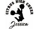  Cheerleader Custom Decal