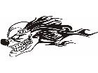  Clown Cool Flame Decal