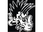  Clown Finger Decal