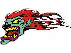  Clown Flaming G D 1 Decal