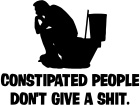  Constipated Give Shit Decal