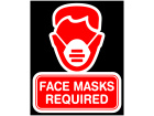  Covid 1 9 Face Mask Required C L 1 Decal