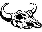  Cow Skull 2 Decal