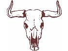  Cow Skull 3 Decal