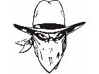  Cowboy Bandit Head M B 1 Decal