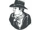  Cowboy Scarf Decal