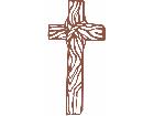  Cross Wooden Decal