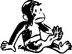  Curious George 4 Decal