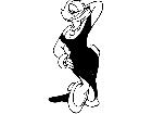  Daisy Duck Black Dress Decal