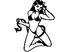  Devil Girl Sexy Tail Decal