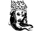  Devil Snake Lady Decal