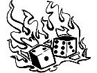  Dice On Fire Decal
